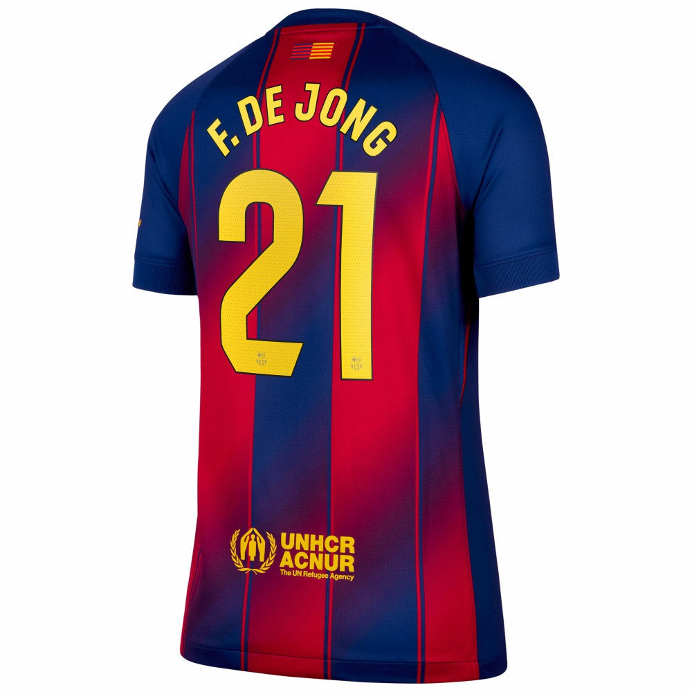 Frenkie de Jong Barcelona Women's 2025/26 Home Replica Jersey - Navy | Nike sale