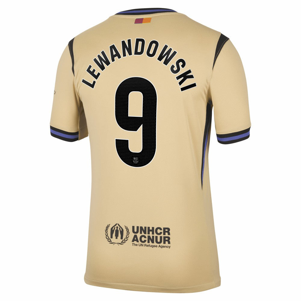 Robert Lewandowski Barcelona 2025/26 Away Stadium Replica Jersey - Gold | Nike cheap