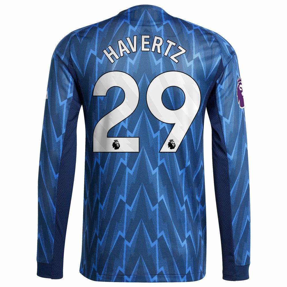 Kai Havertz Arsenal 2025/26 Away Long Sleeve Player Jersey - Blue | Adidas for sale