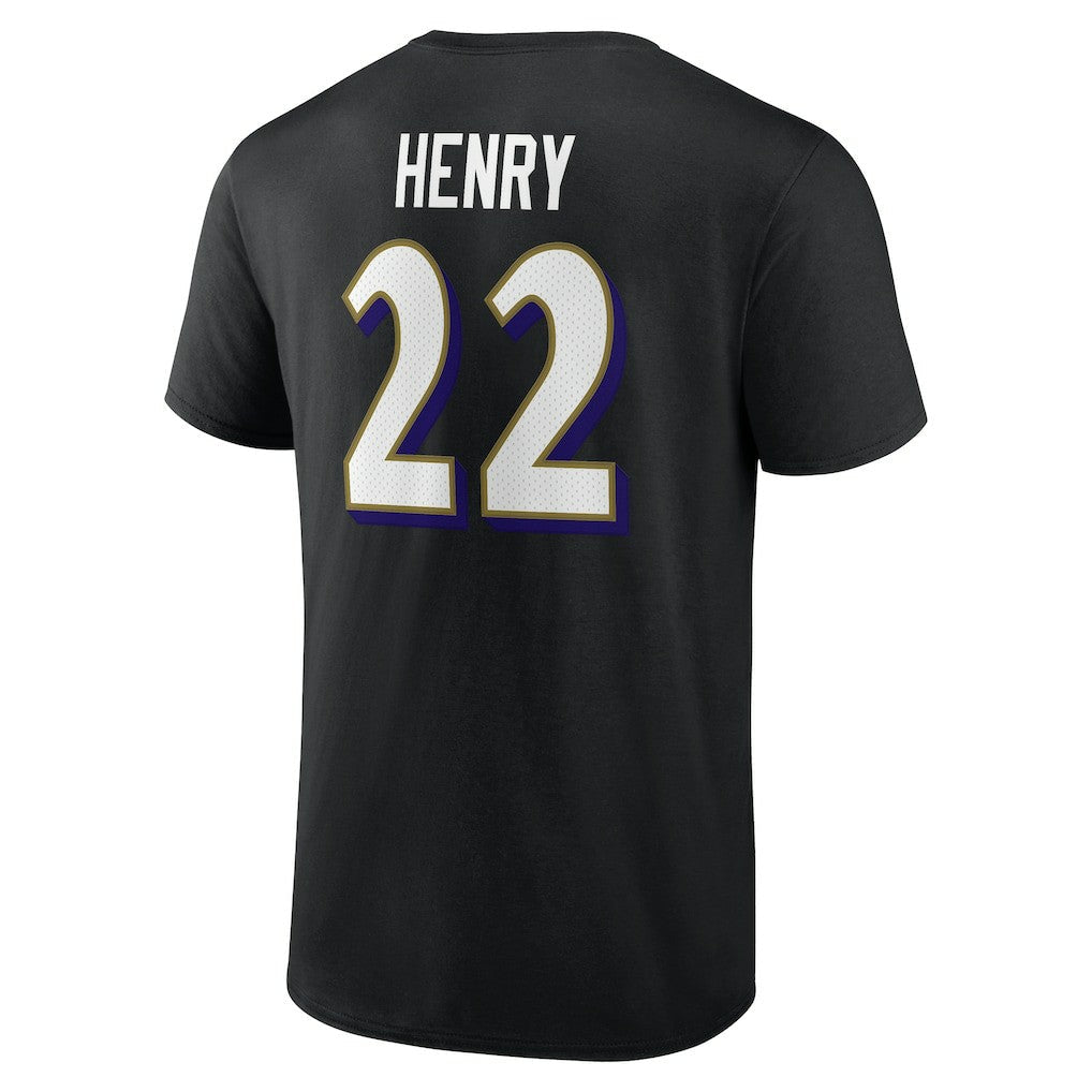 Derrick Henry Baltimore Ravens Icon Name & Number T-Shirt - Black online