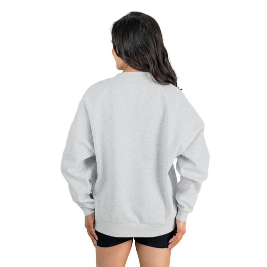 Green Bay Packers Gameday Couture Women's Home Turf Oversized Premium Fleece Pullover Sweatshirt - Ash sale
