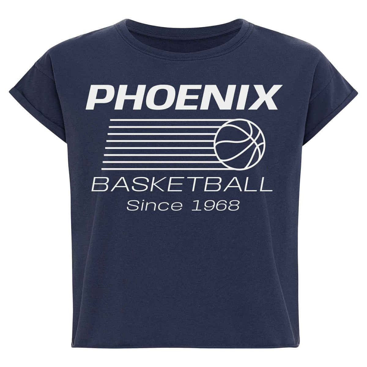 Phoenix Suns Sportiqe Women's Athletic Club Collection Alana Premium Cropped T-Shirt - Blue shop
