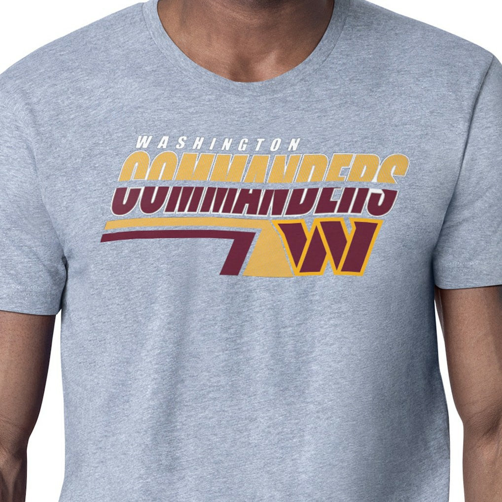 Washington Commanders Starter Logo Push Graphic T-Shirt - Heather Gray on sale