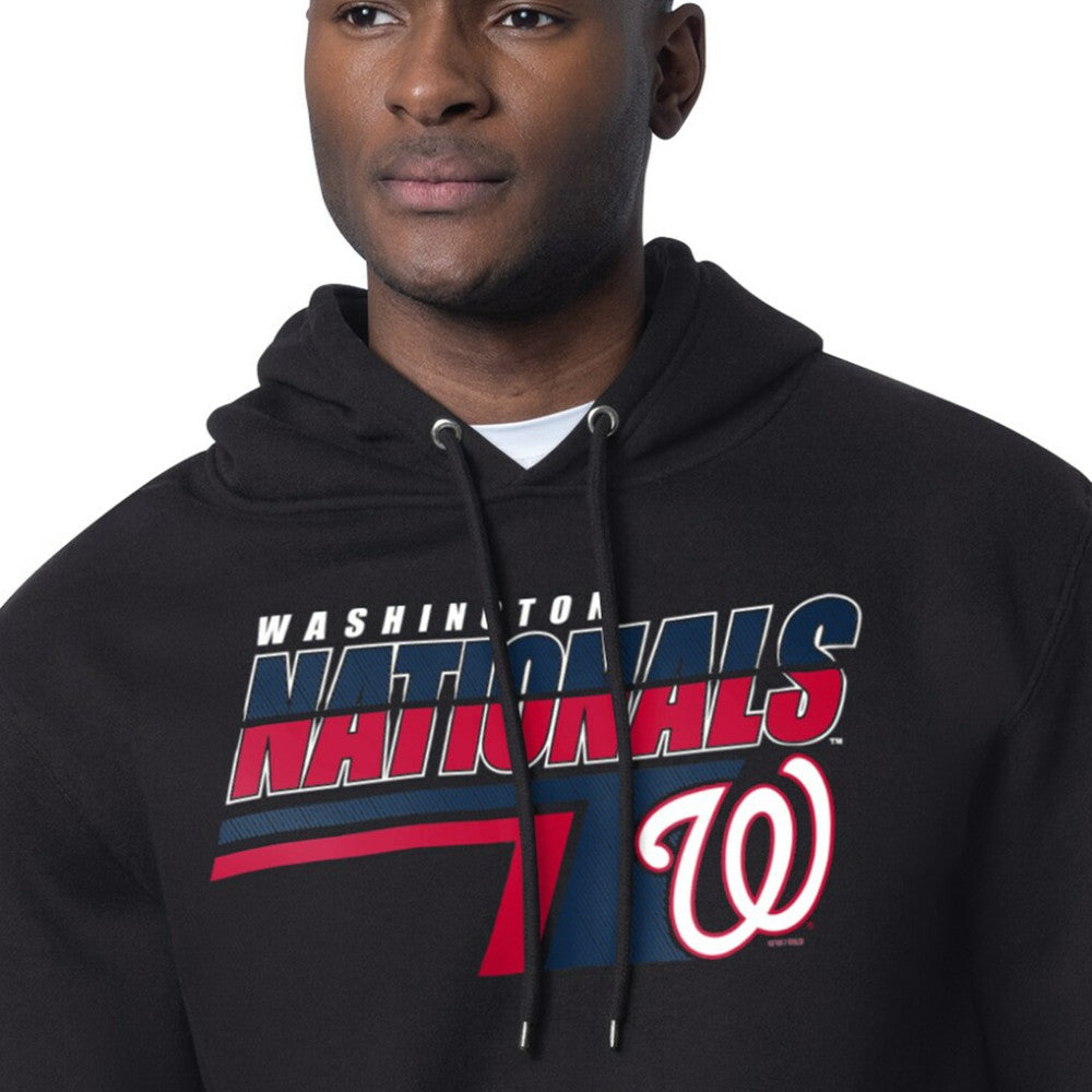 Washington Nationals Starter Logo Push Graphic Hoodie - Black