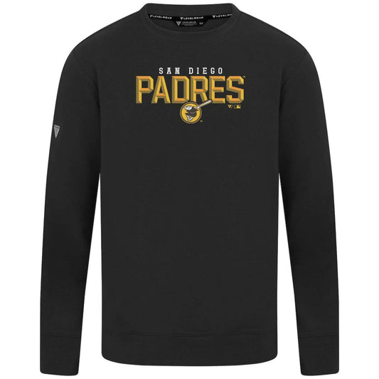 San Diego Padres Levelwear Mandate Carve Tri-Blend Sweatshirt - Black
