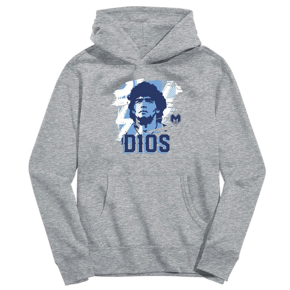 Diego Maradona Argentina National Team Vive La Fete Youth D10S Pullover Hoodie - Gray cheap