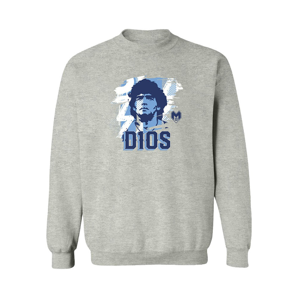 Diego Maradona Argentina National Team Vive La Fete D10S Sweatshirt - Gray shop