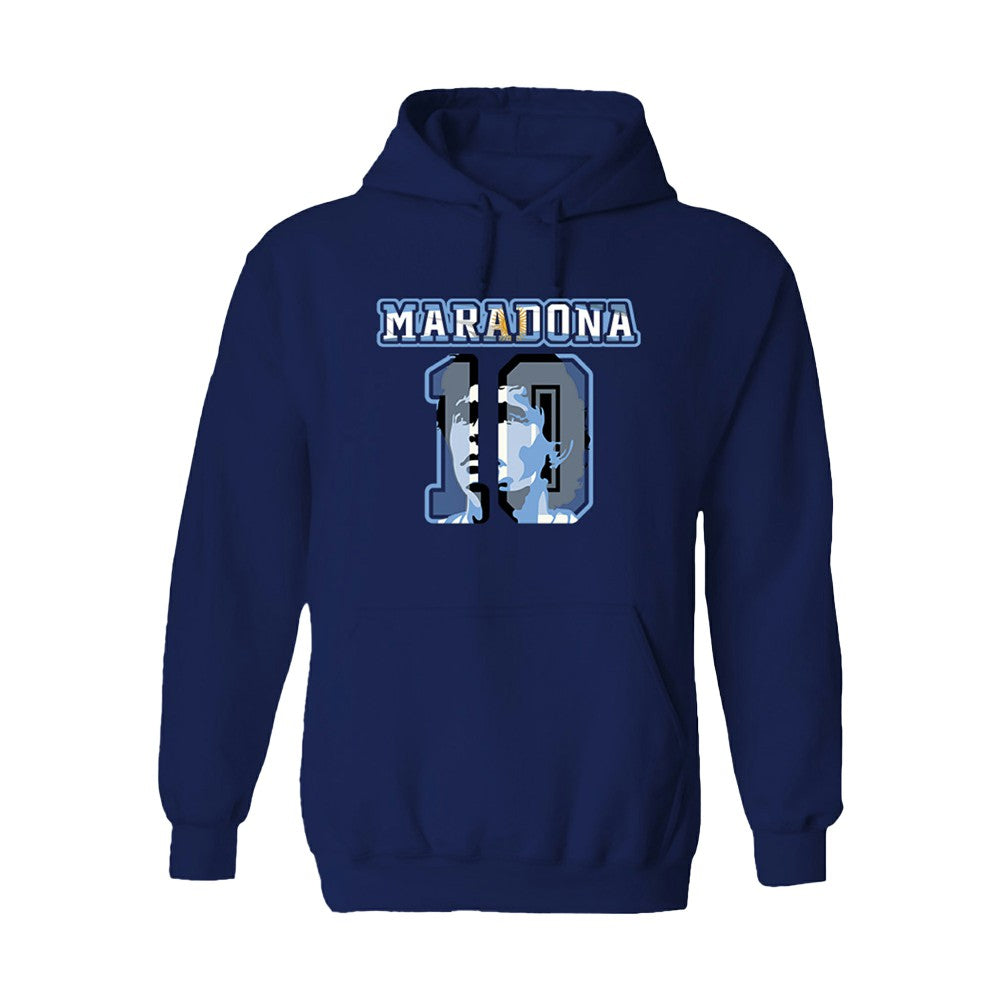 Diego Maradona Argentina National Team Vive La Fete Name & Number Hoodie - Navy sale