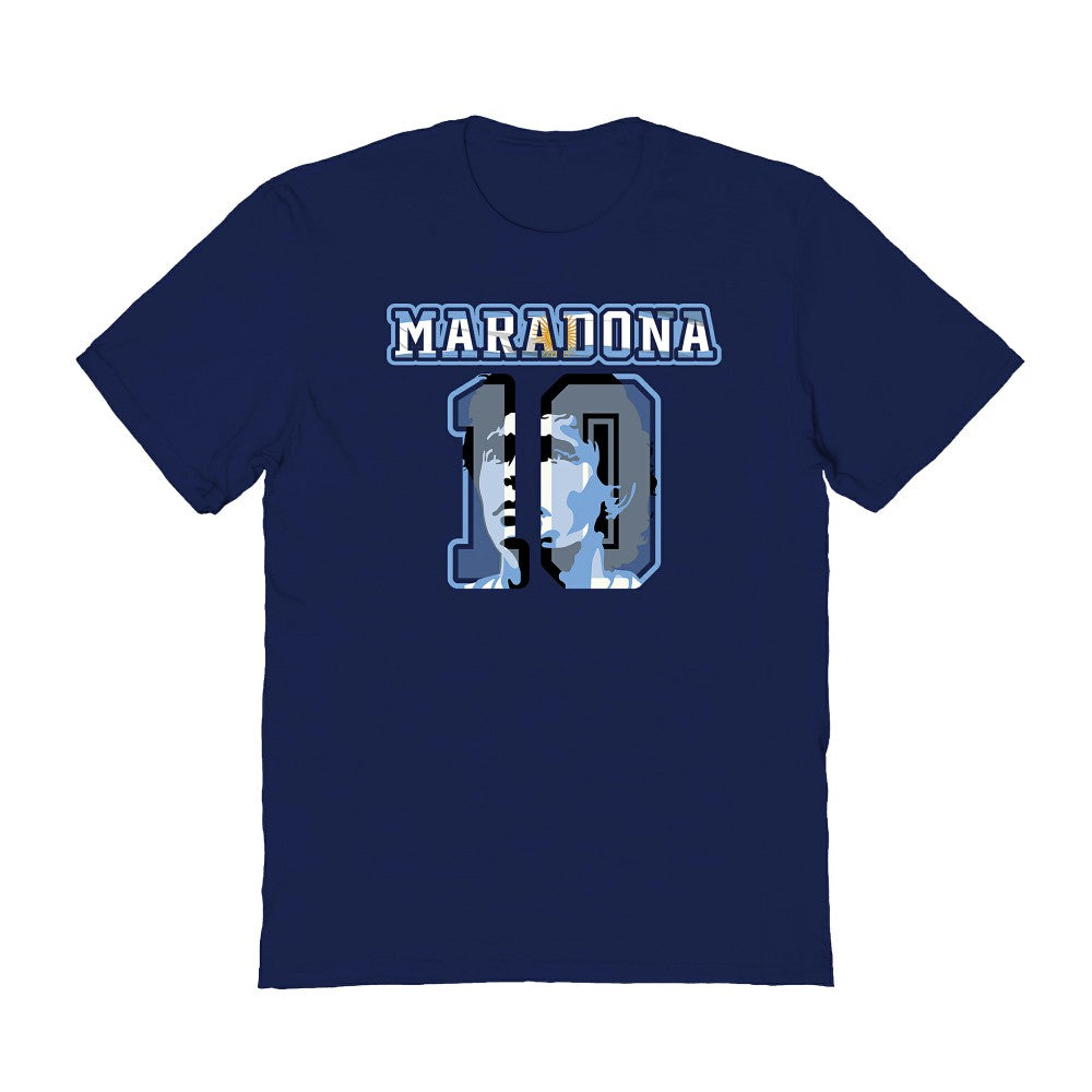 Diego Maradona Argentina National Team Vive La Fete Name & Number T-Shirt - Navy outlet
