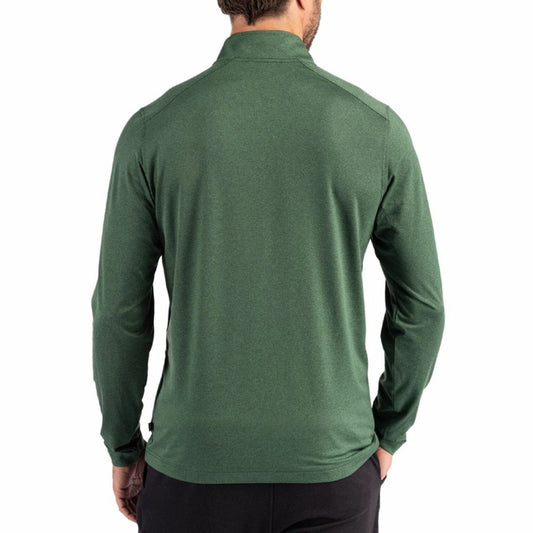 Green Bay Packers Cutter & Buck Coastline Epic Comfort Recycled Quarter-Zip Pullover - Green cheap