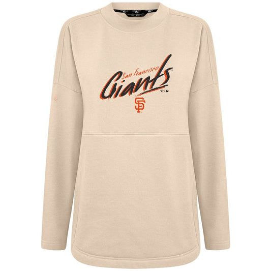 San Francisco Giants Levelwear Women's Oversized Beaudry Sizzle Top - Khaki