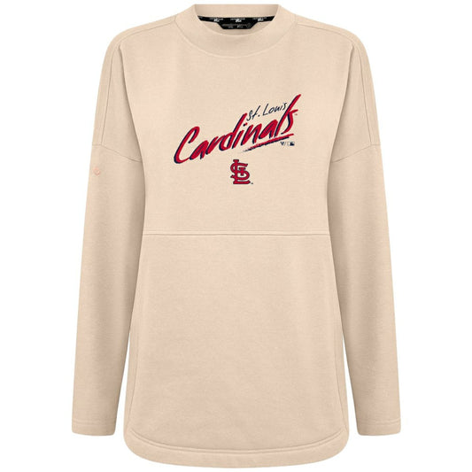 St. Louis Cardinals Levelwear Women's Oversized Beaudry Sizzle Top - Khaki