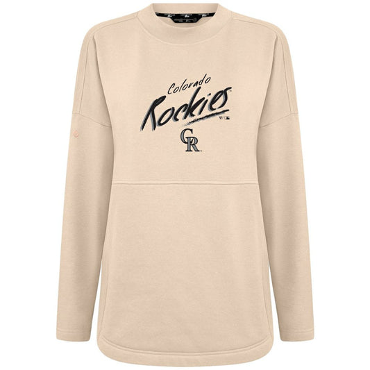Colorado Rockies Levelwear Women's Oversized Beaudry Sizzle Top - Khaki