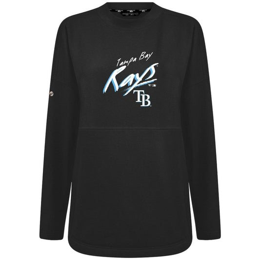 Tampa Bay Rays Levelwear Women's Oversized Beaudry Sizzle Top - Black