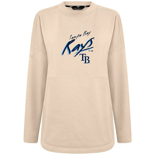 Tampa Bay Rays Levelwear Women's Oversized Beaudry Sizzle Top - Khaki