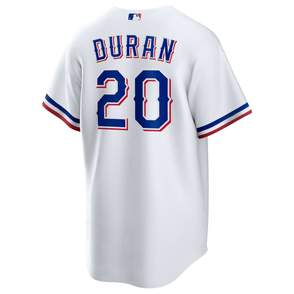 Ezequiel Duran Texas Rangers Youth Home Replica Jersey - White | Nike
