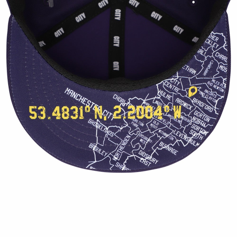 Manchester City Unisex Locale Snapback Hat - Purple online