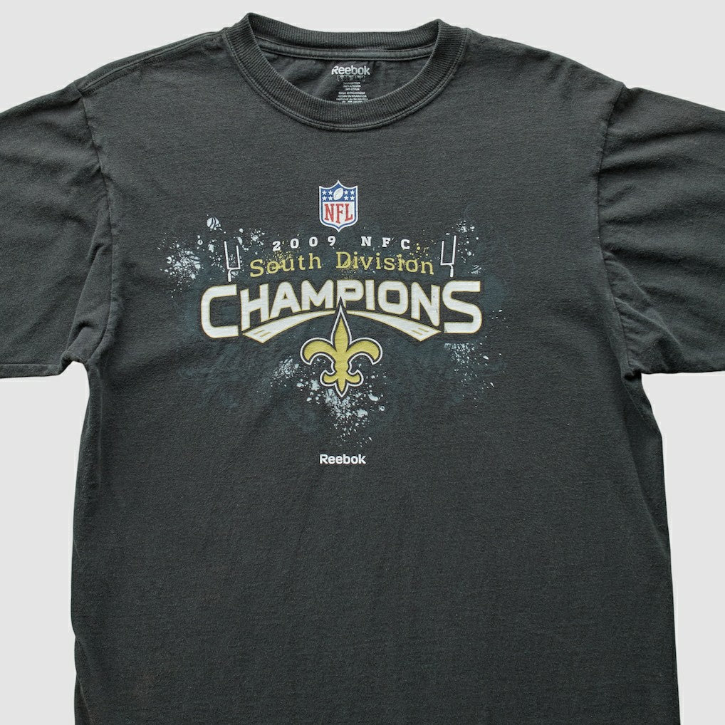 New Orleans Saints Reebok 2009 T-Shirt - Black Vintage outlet