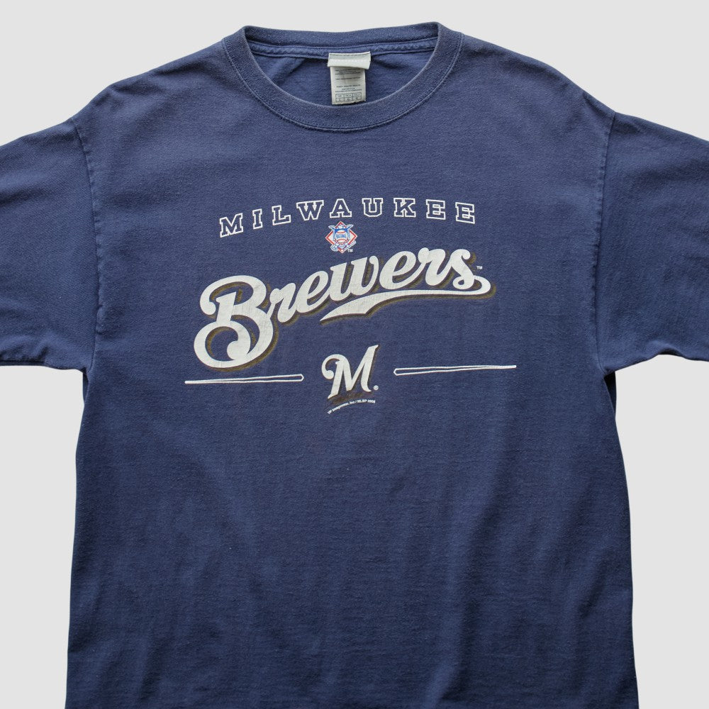 Milwaukee Brewers 2006 T-Shirt - Navy Vintage