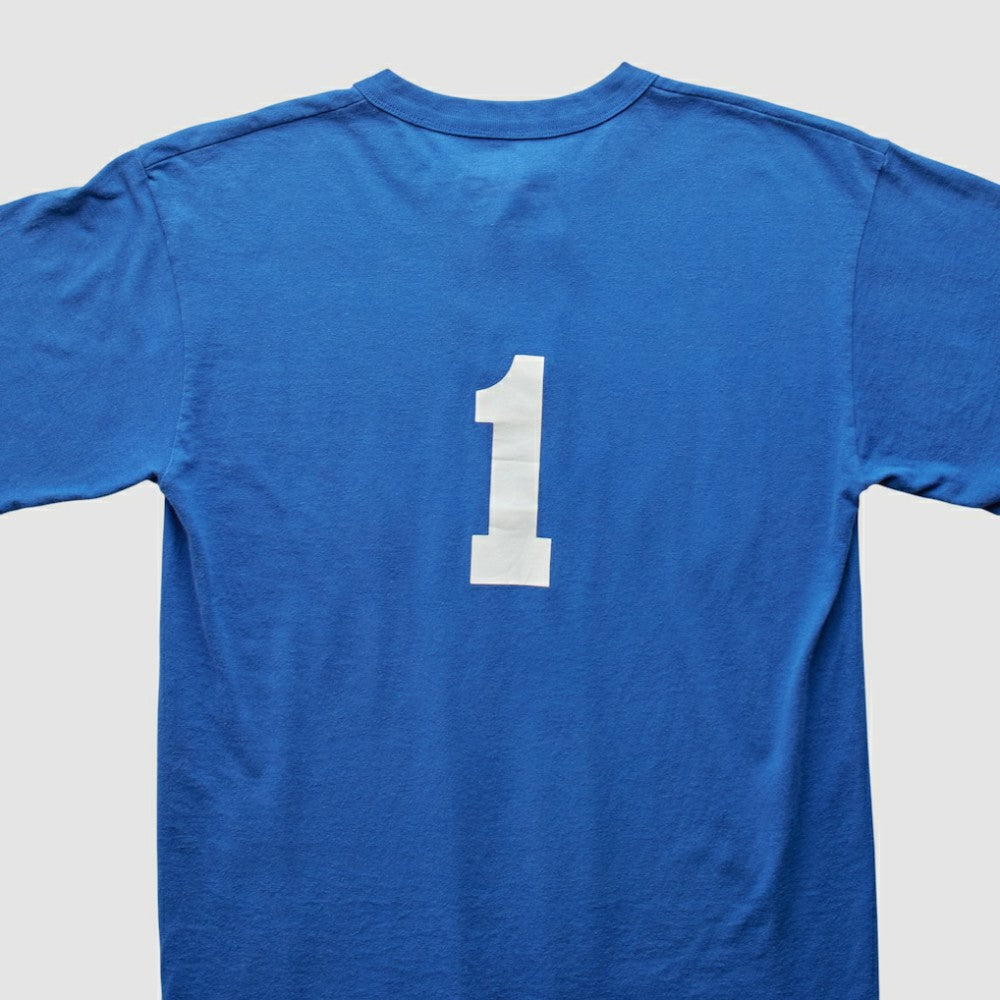 Texas Rangers Majestic 2000s T-Shirt - Blue Vintage