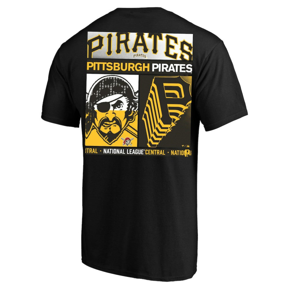 Pittsburgh Pirates Profile Big & Tall Two-Sided Graphic T-Shirt - Black
