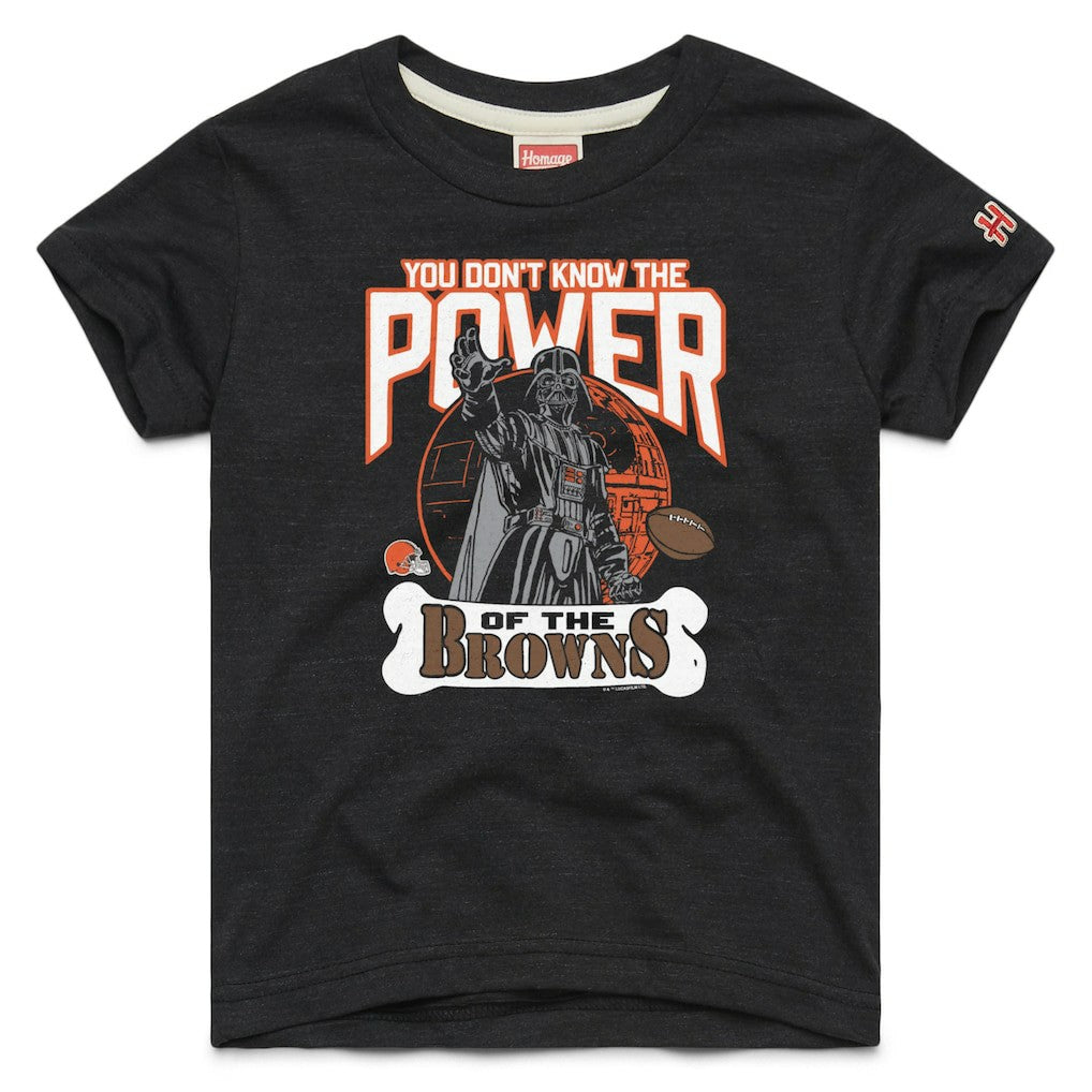 Cleveland Browns Homage Youth Star Wars x NFL Tri-Blend T-Shirt - Black cheap