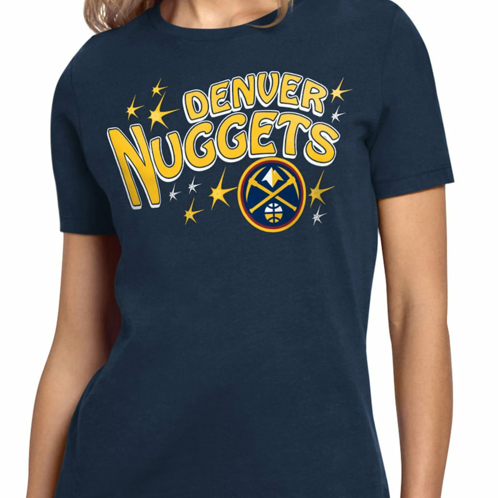 Denver Nuggets Starter Women's Fireworks T-Shirt sale - Navy on sale