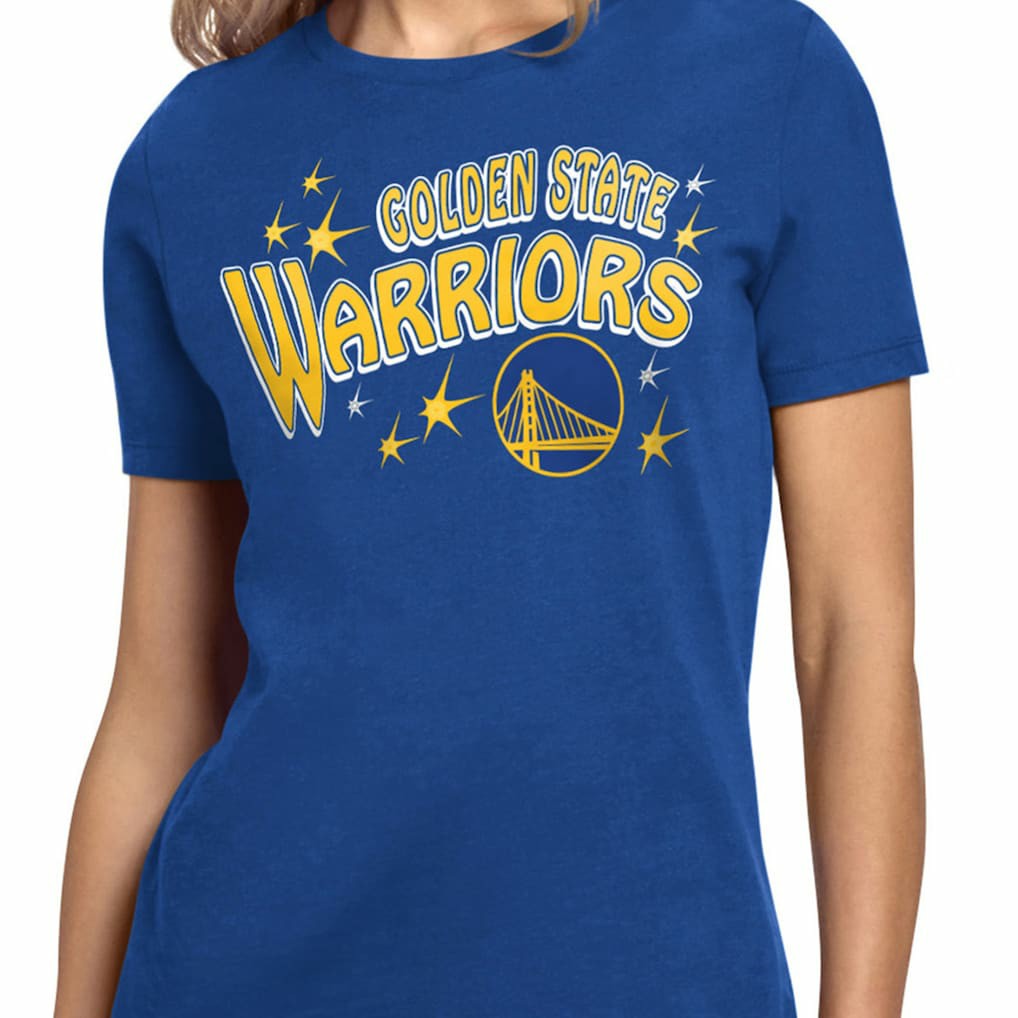 Golden State Warriors Starter Women's Fireworks T-Shirt sale - Royal discount