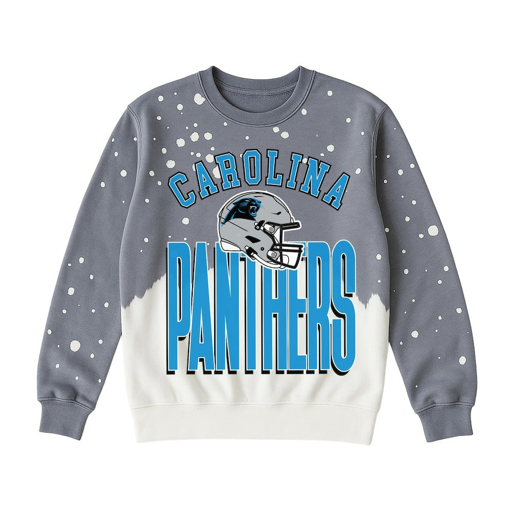 Carolina Panthers Gameday Couture Women's Arch Rivals Faded Wash Sweatshirt - Gray cheap