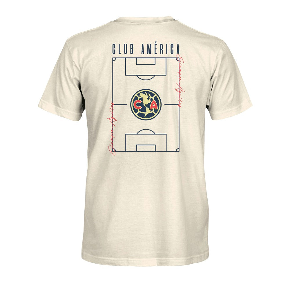Club America 1863FC Own the Pitch Heavyweight T-Shirt - Cream outlet