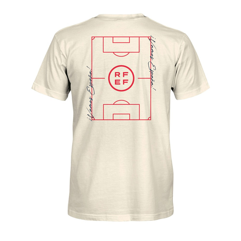 Spain National Team 1863FC Own the Pitch Heavyweight T-Shirt - Cream for sale