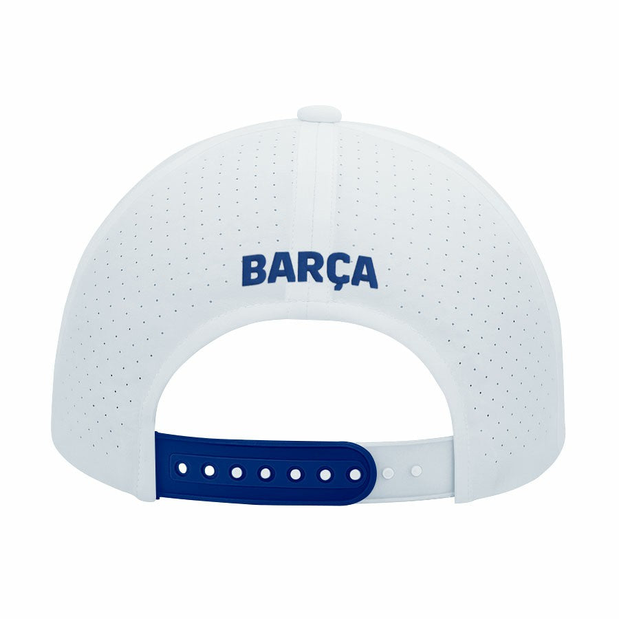 Barcelona 1863FC Mono Badge High Point Adjustable Hat - White cheap