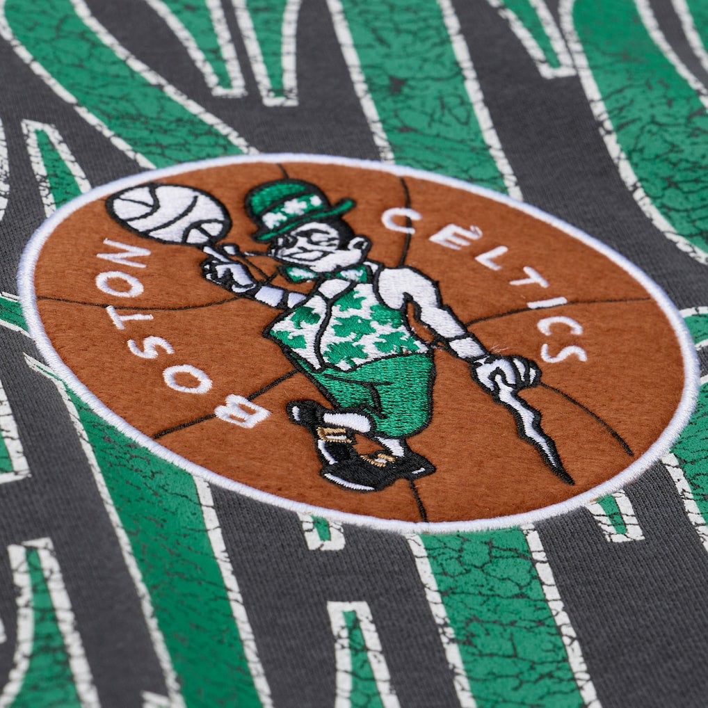 Boston Celtics NBA Downtown Collection Fleece Sweatshirt - Black | Mitchell & Ness sale