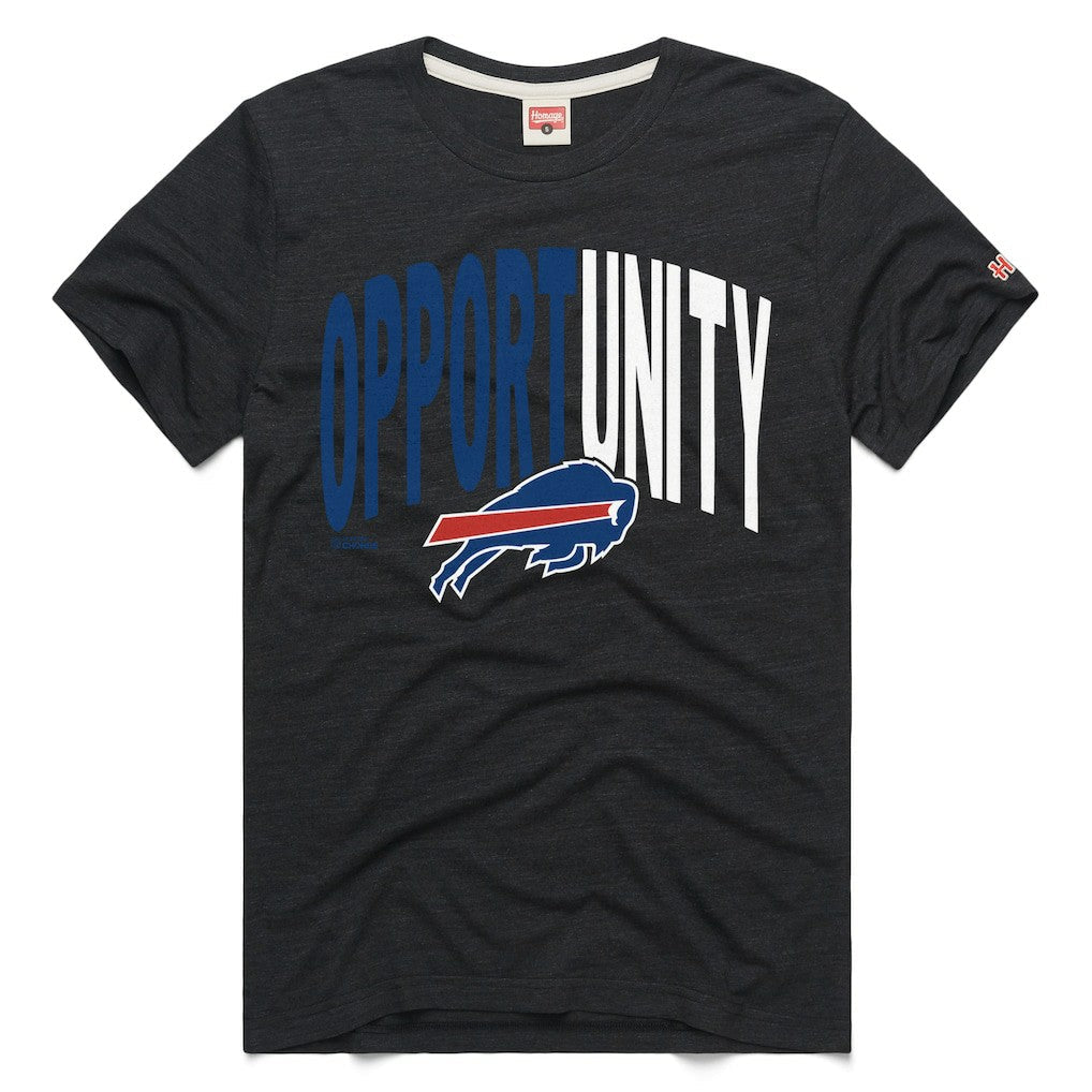 Buffalo Bills Homage Unisex 2025 Inspire Change Opportunity Tri-Blend T-Shirt - Charcoal discount