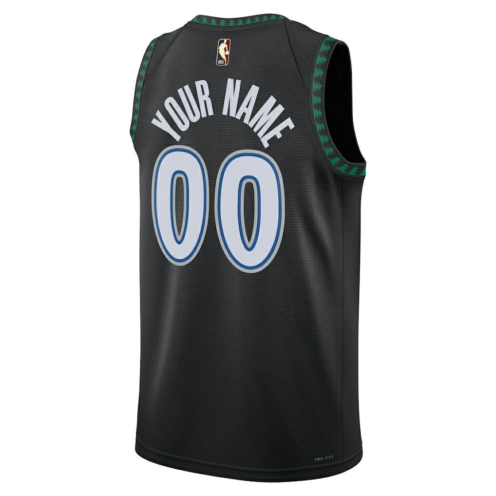 Minnesota Timberwolves Unisex Swingman Custom Jersey - Classic Edition - Black | Nike for sale
