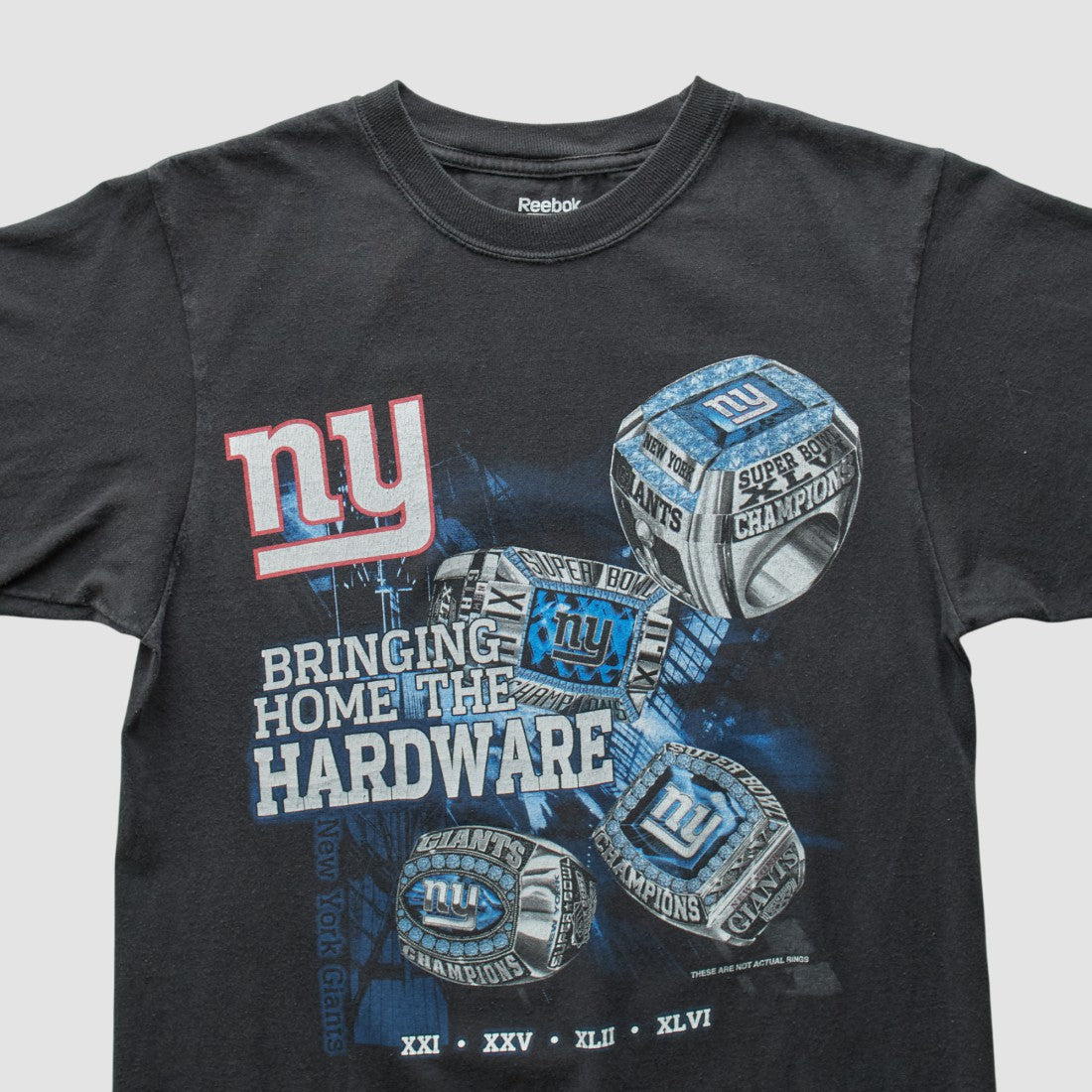 New York Giants Reebok 2011 T-Shirt - Black Vintage outlet