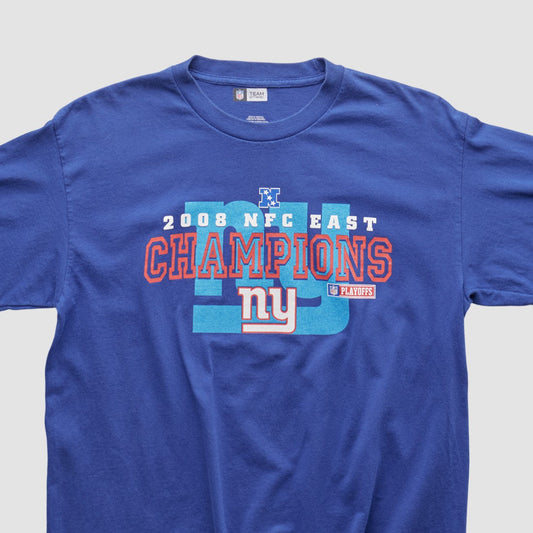 New York Giants NFL 2008 Long Sleeve T-shirt - Blue Vintage cheap