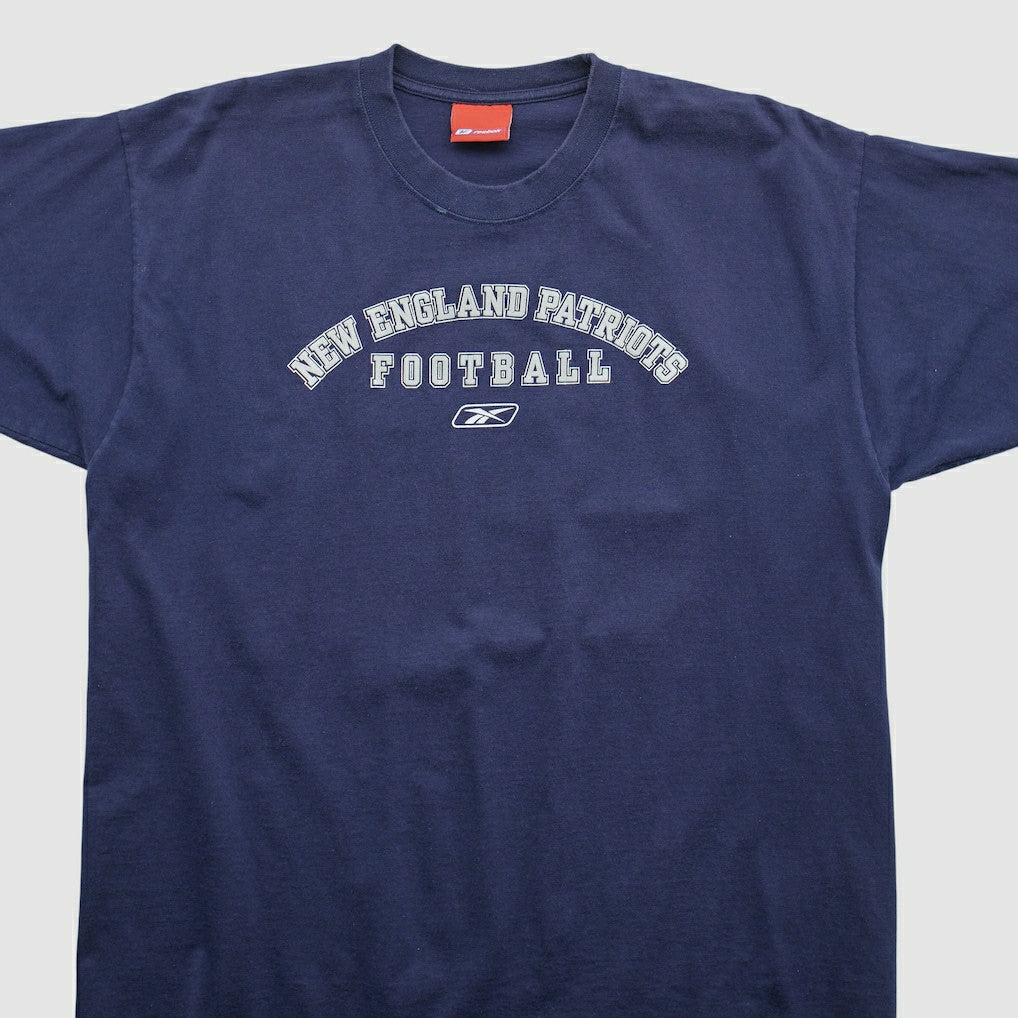 New England Patriots Reebok 2000s T-shirt - Navy Vintage on sale