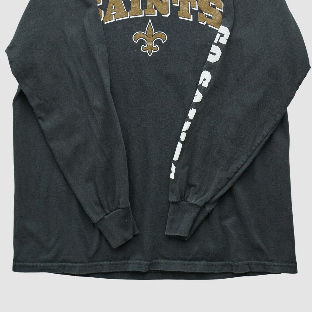 New Orleans Saints NFL 2000s Long Sleeve T-shirt - Black Vintage outlet