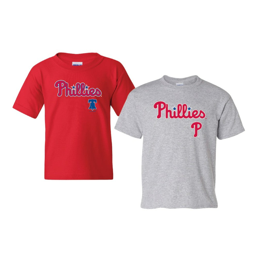 Philadelphia Phillies Soft as a Grape Youth 2-Pack Logo T-Shirt Set - Red/Gray