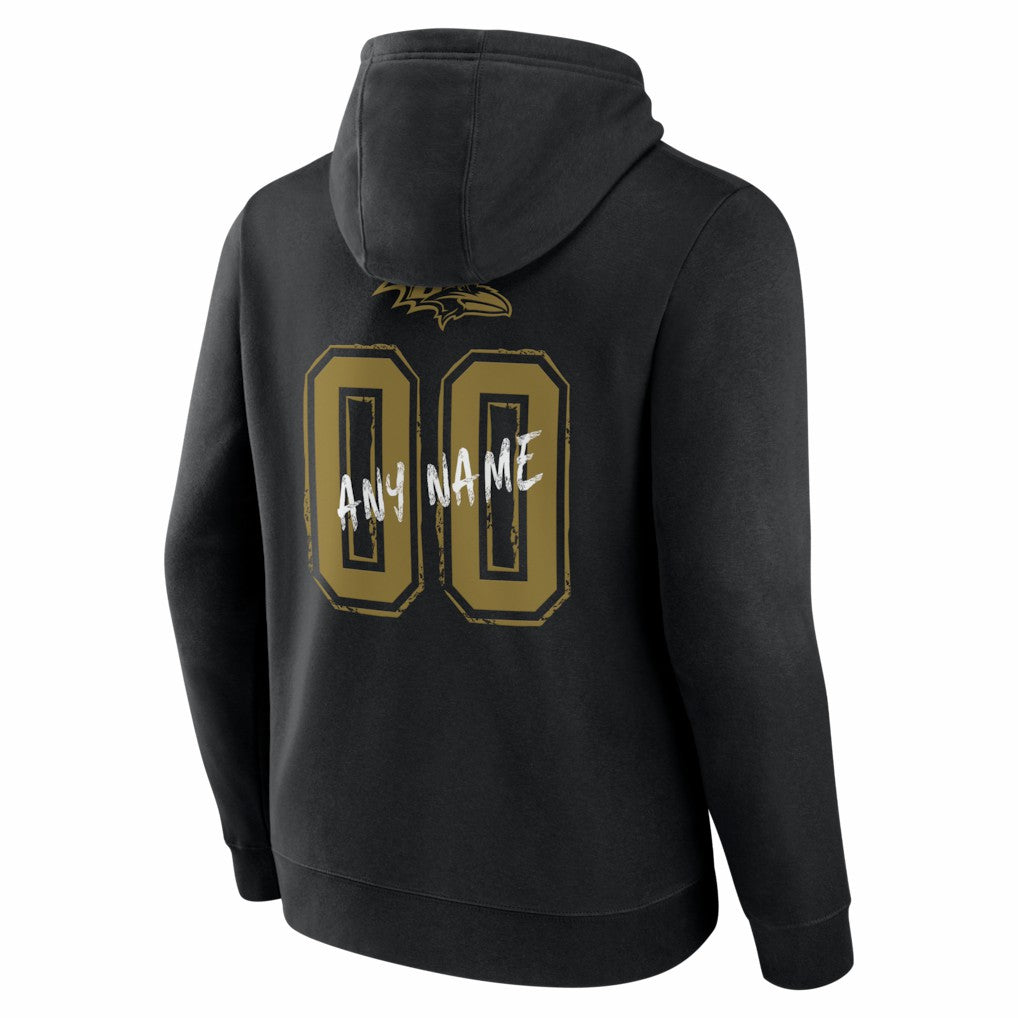 Baltimore Ravens Hustle Personalized Name & Number Hoodie - Black online
