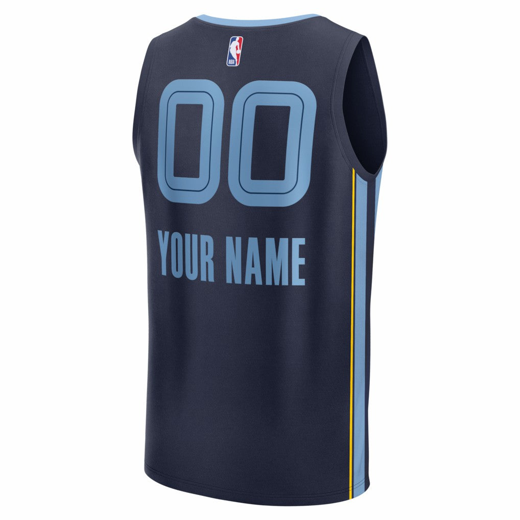 Memphis Grizzlies Youth Fastbreak Custom Jersey - Icon Edition - Navy | Fanatics shop