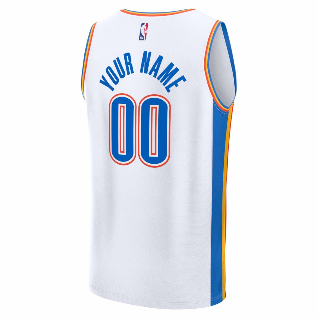 Oklahoma City Thunder Youth Fastbreak Custom Jersey - Association Edition - White | Fanatics cheap