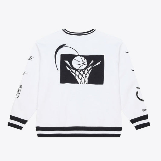 Cleveland Cavaliers Arctic Fleece Sweatshirt sale - White | Mitchell & Ness outlet