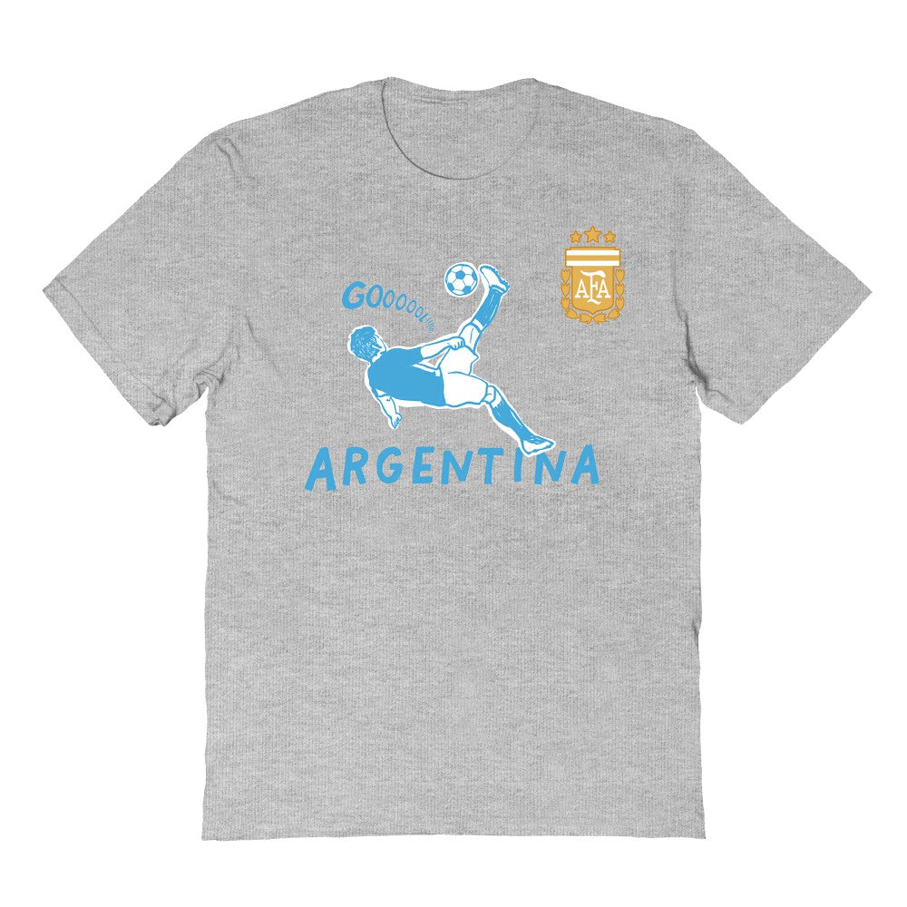 Argentina National Team Vive La Fete Youth Chilena Style T-Shirt - Gray online