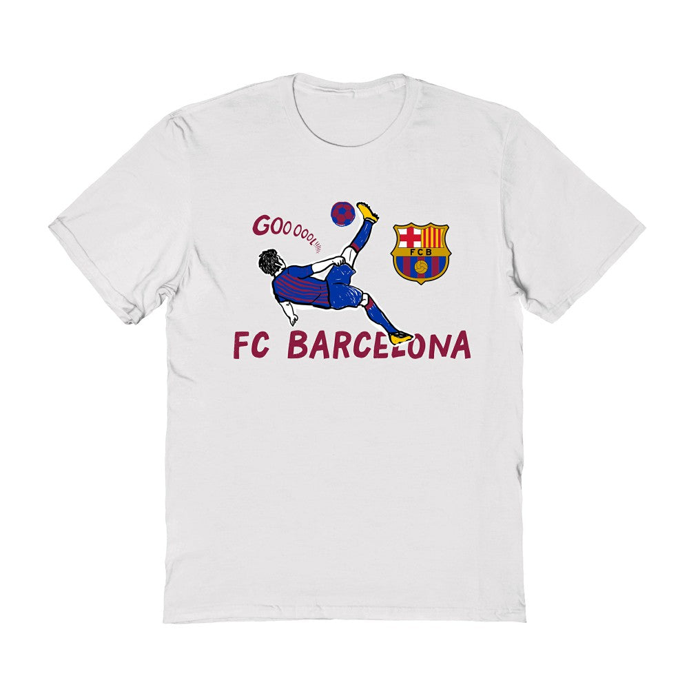 Barcelona Vive La Fete Women's Chilena Style T-Shirt - White outlet