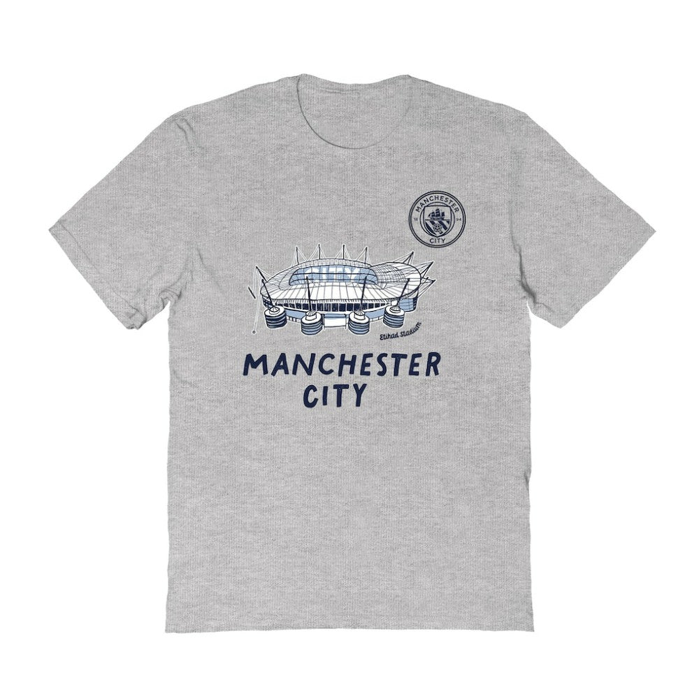 Manchester City Vive La Fete Women's Stadium Style T-Shirt - Gray discount