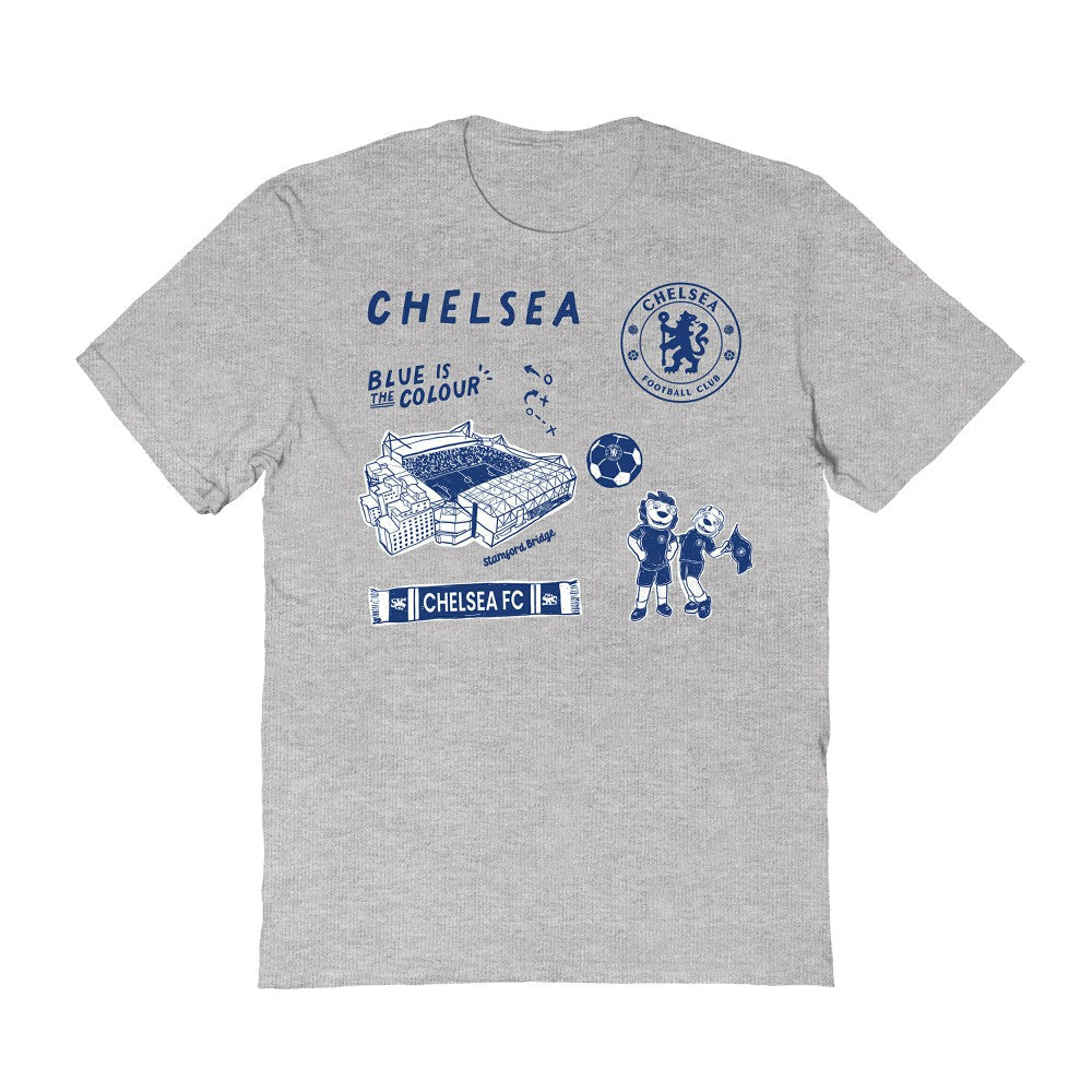 Chelsea Vive La Fete Women's Impressions Icons T-Shirt - Gray shop