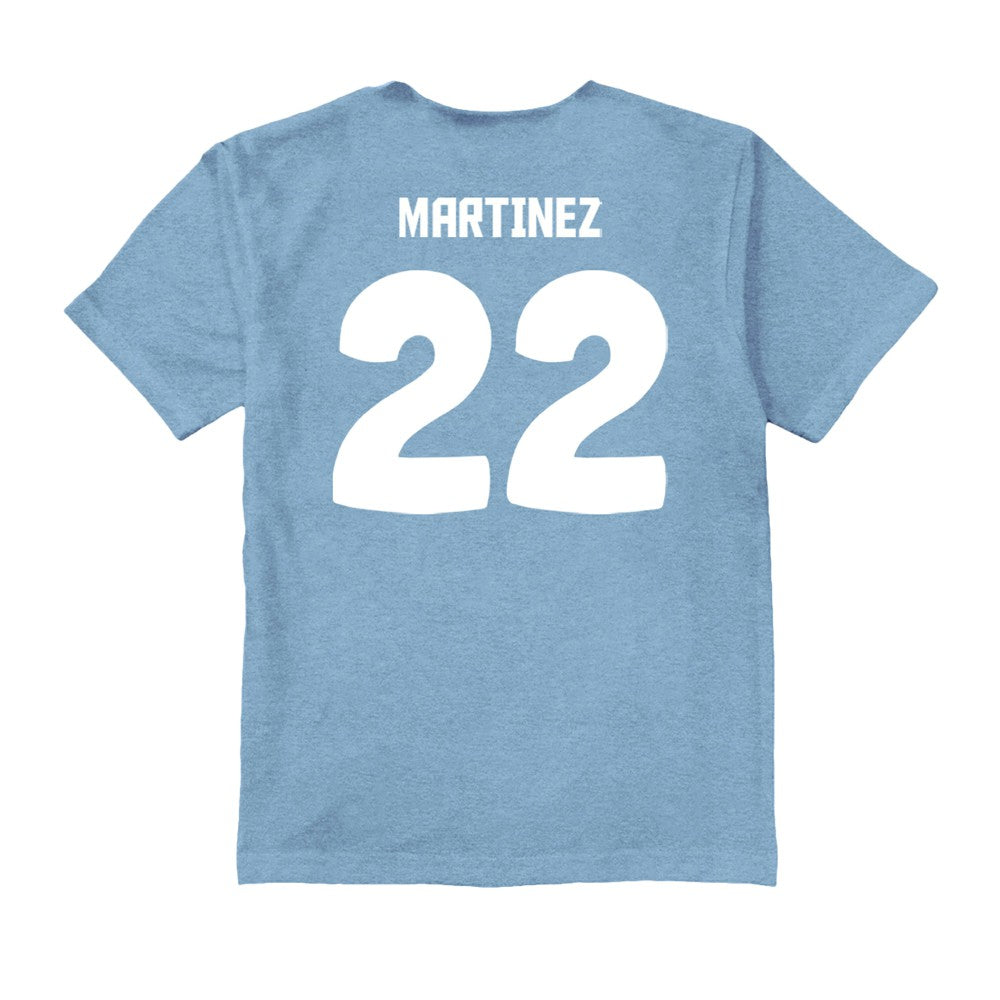 Lautaro Martinez Argentina National Team Vive La Fete Youth Player Name & Number Color Badge T-Shirt - Light Blue outlet