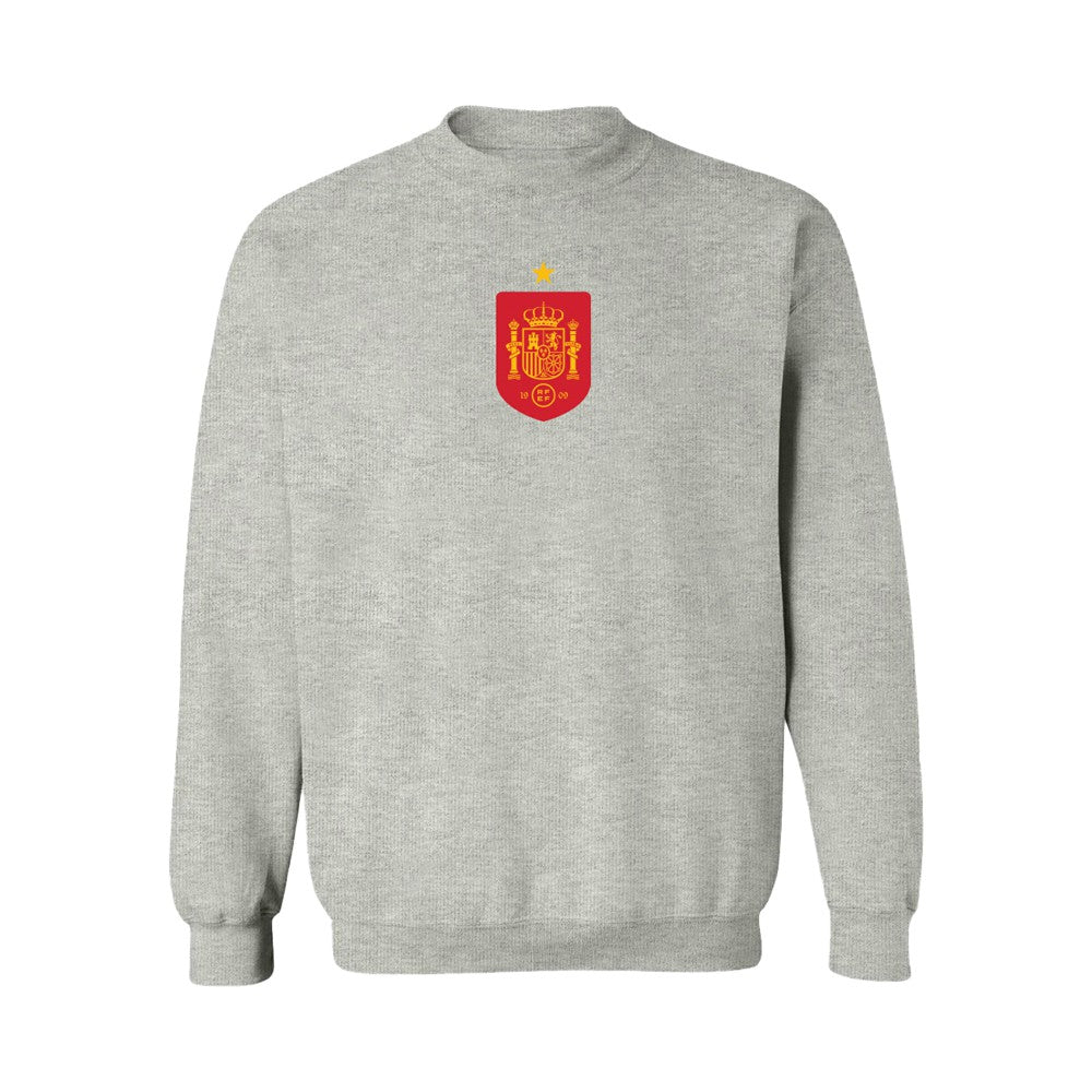 Spain National Team Vive La Fete Women's Color Badge Sweatshirt - Gray sale